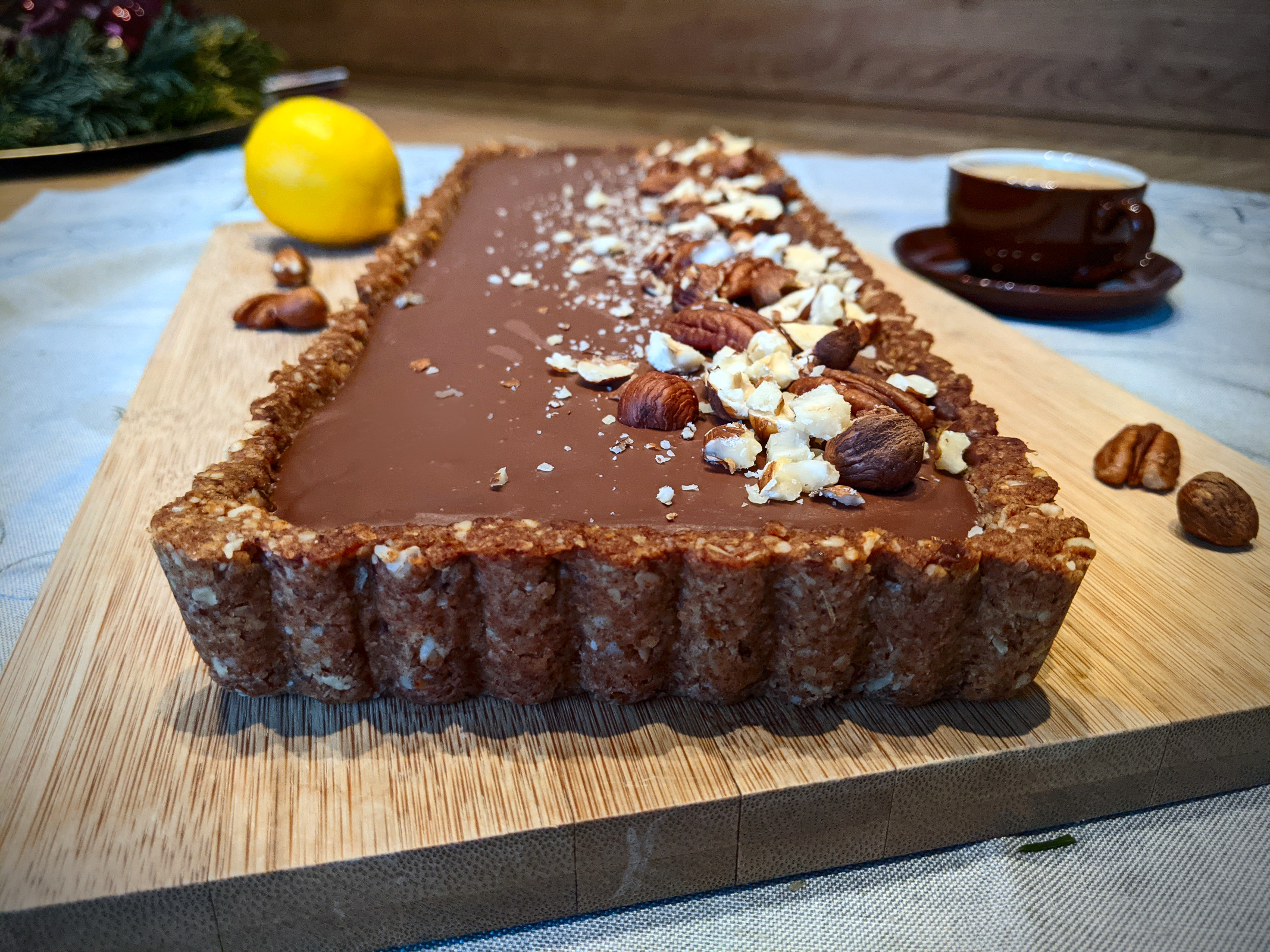 Dark Chocolate Lemon Tart